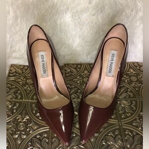 Steve Madden Chocolate Patent Heels